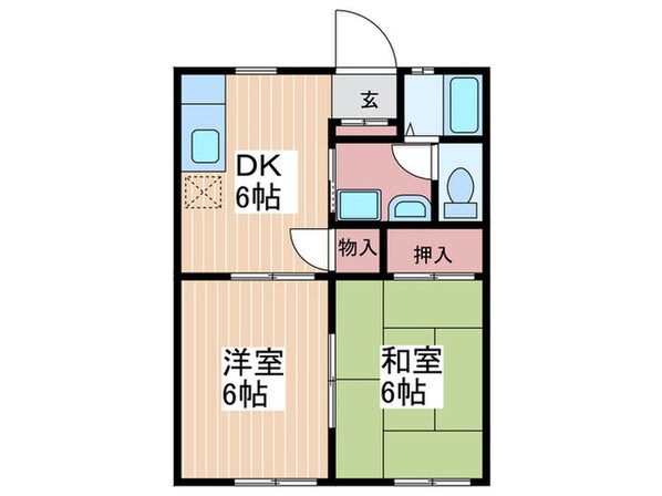 サンビーマス東雲の物件間取画像